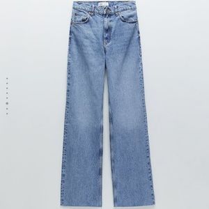 Zara Hi Rise Wide Leg Jeans